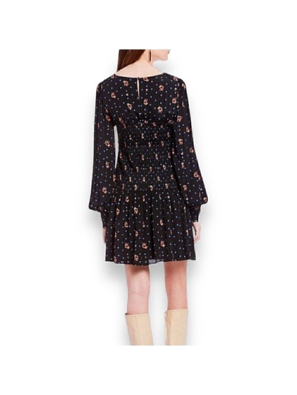Free People Two Faces Print Mini Dress, Women’s Size XS, Ribbed, Lined - Picture 5 of 11